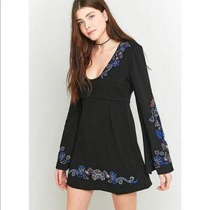 Free People Holiday Folk Mini Dress